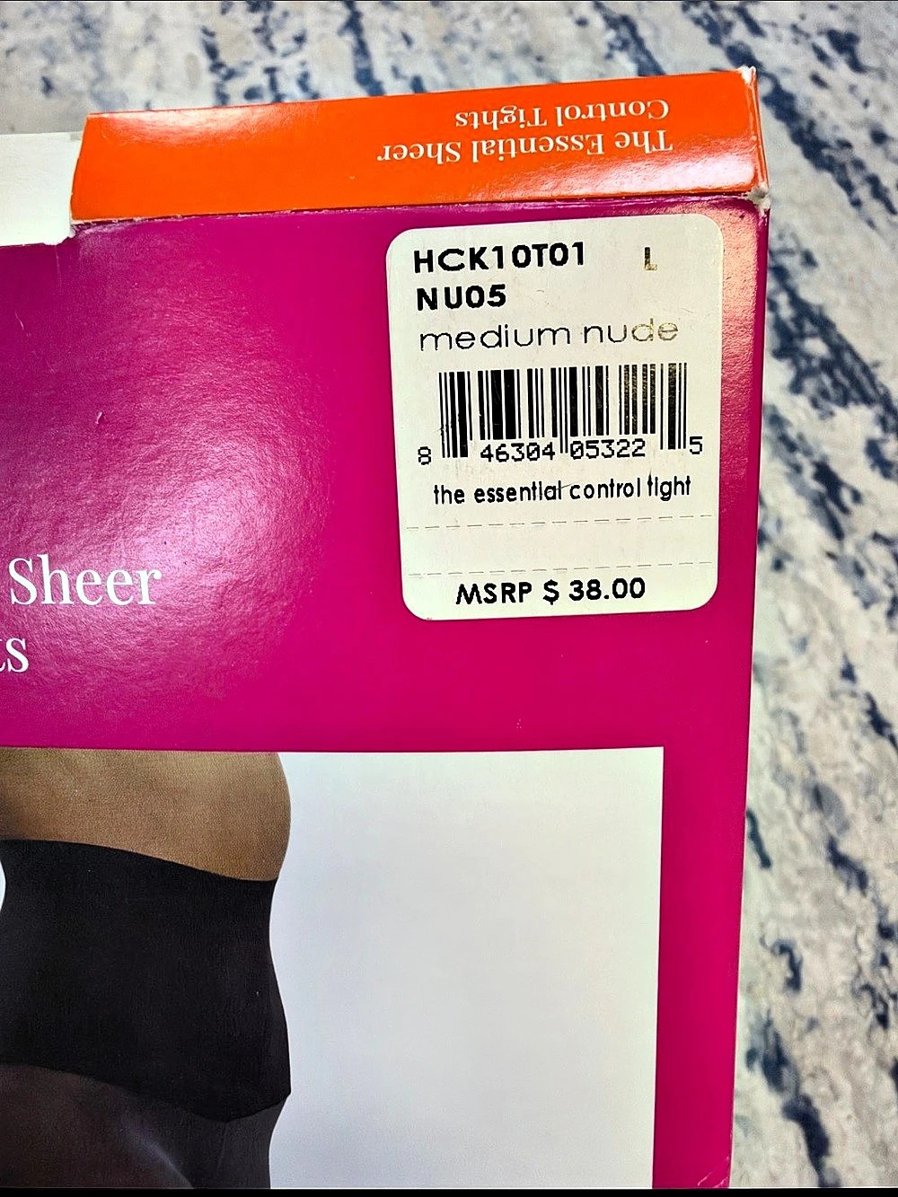 Commando Sheer Control Tights nude Large - Picture 3 of 3
